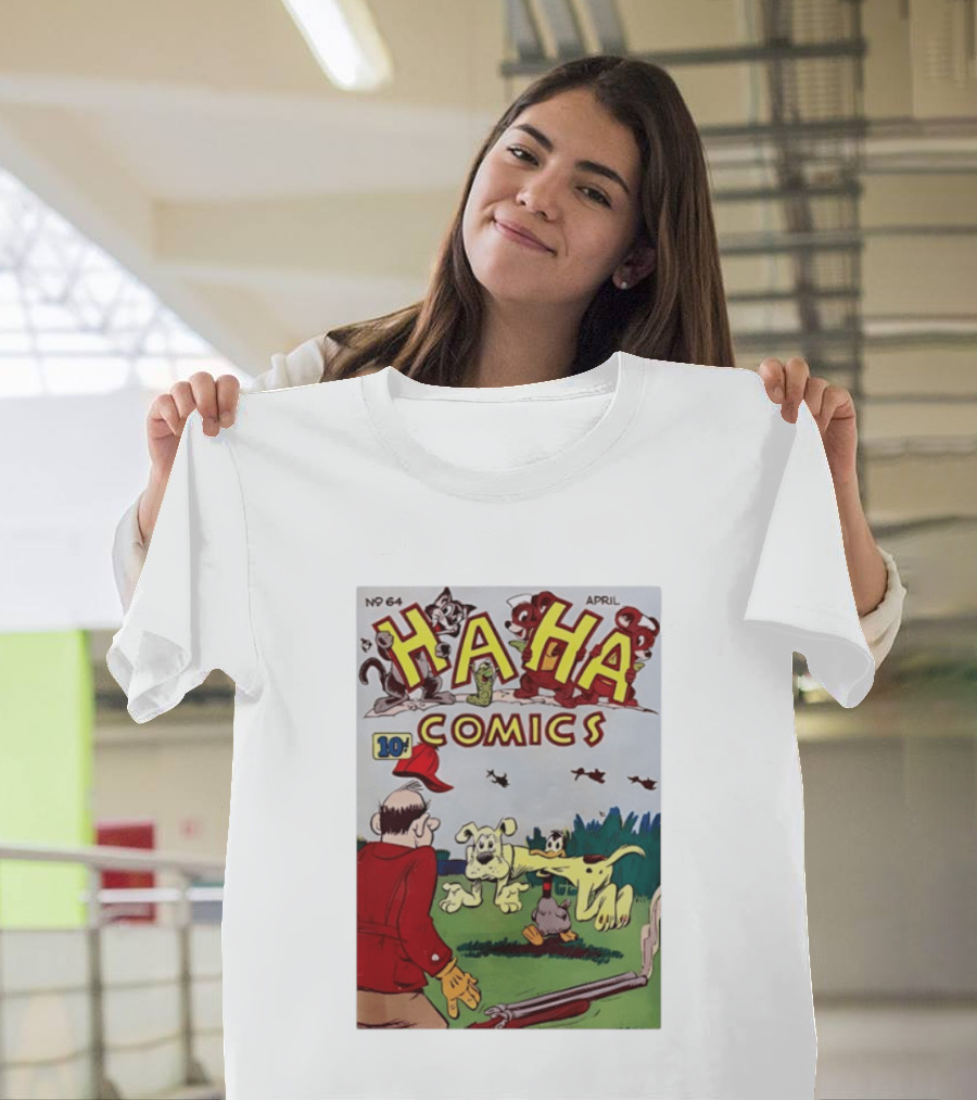 Ha Ha Comics No 64 April 10 Cent Vintage Cover T-Shirt