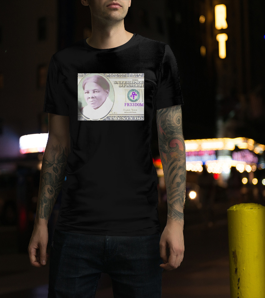 Harriet Tubman Twenty Dollar FR33DOM Note United States T-Shirt