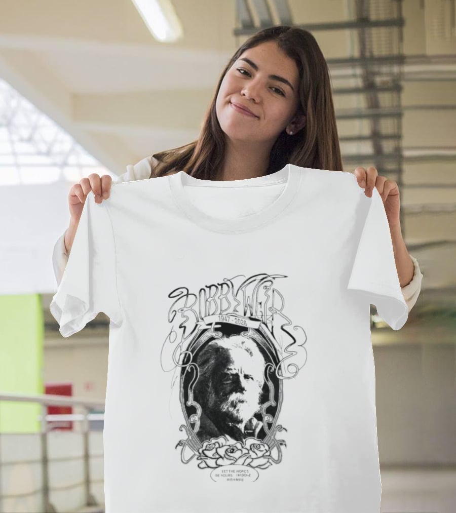 Grateful Dead Bob Weir 1947 2026 Black T-Shirt