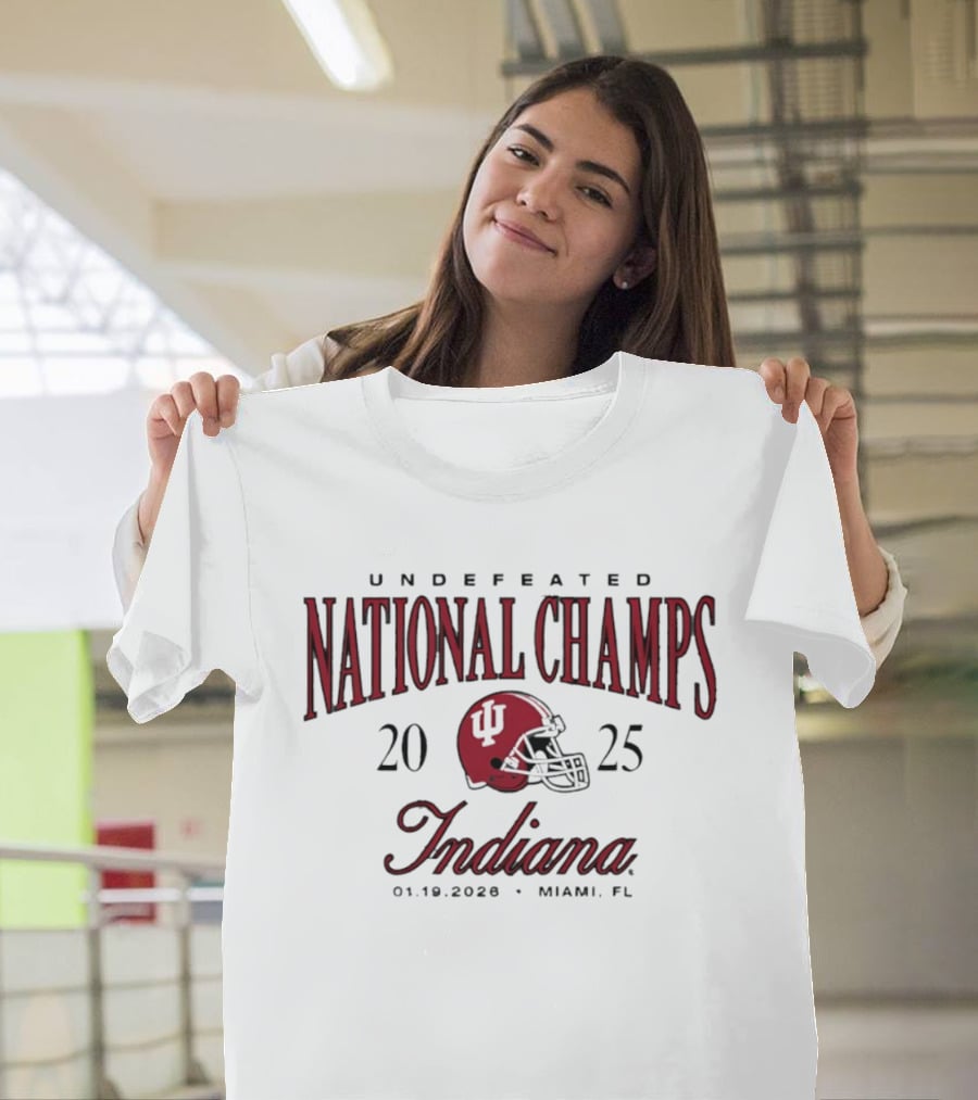 Indiana Hoosiers Undefeated National Champs 2025 Miami 01.19.2026 T-Shirt