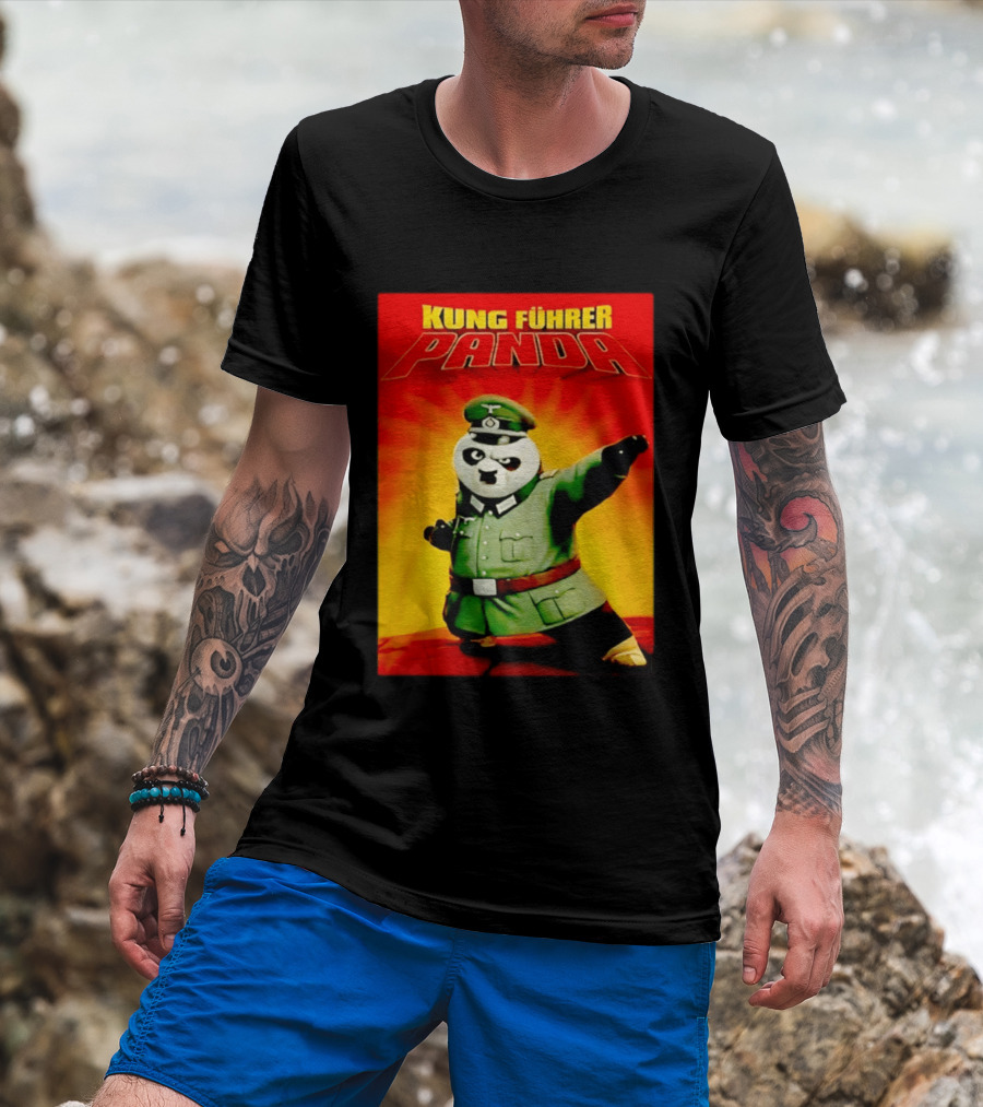 Kung Fuhrer Panda Parody Martial Arts Soldier Pun T-Shirt