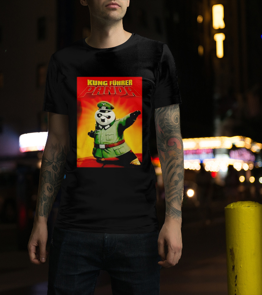 Kung Fuhrer Panda Parody Martial Arts Soldier Pun T-Shirt