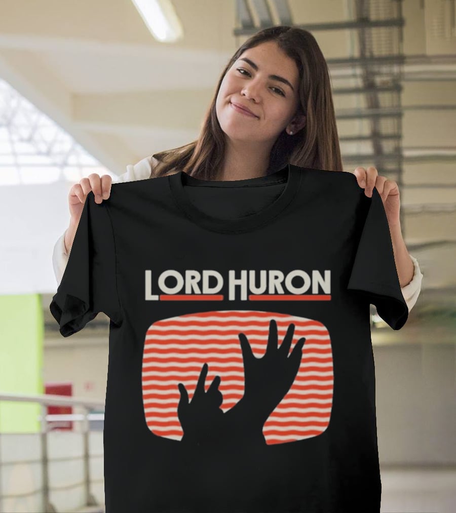 Lord Huron Signals Hand Red Stripes T-Shirt