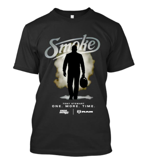 Tony Stewart Smoke Silhouette One More Time Kaulig Racing T-Shirt