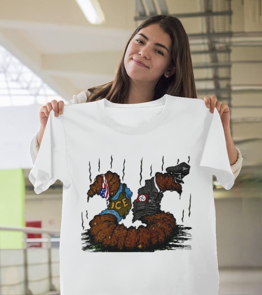 United States Immigration ICE And Nazi Germany Comparison Symbolism T-Shirt