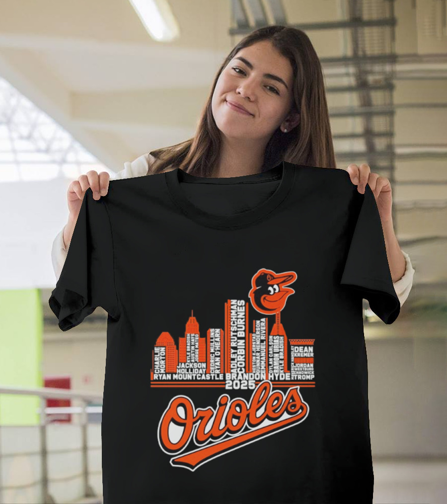 Baltimore Orioles City Skyline 2025 T-Shirt