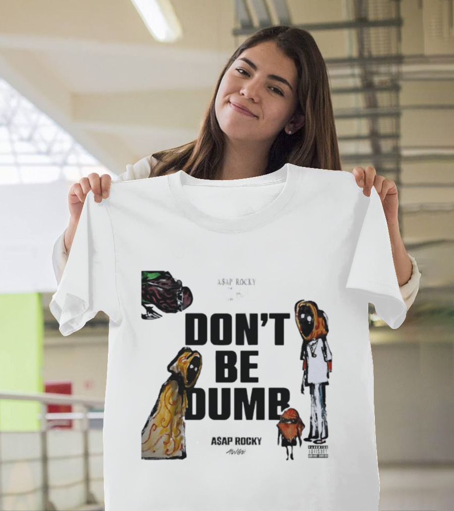 ASAP Rocky X Tim Burton Don't Be Dumb Character Collab T-Shirt