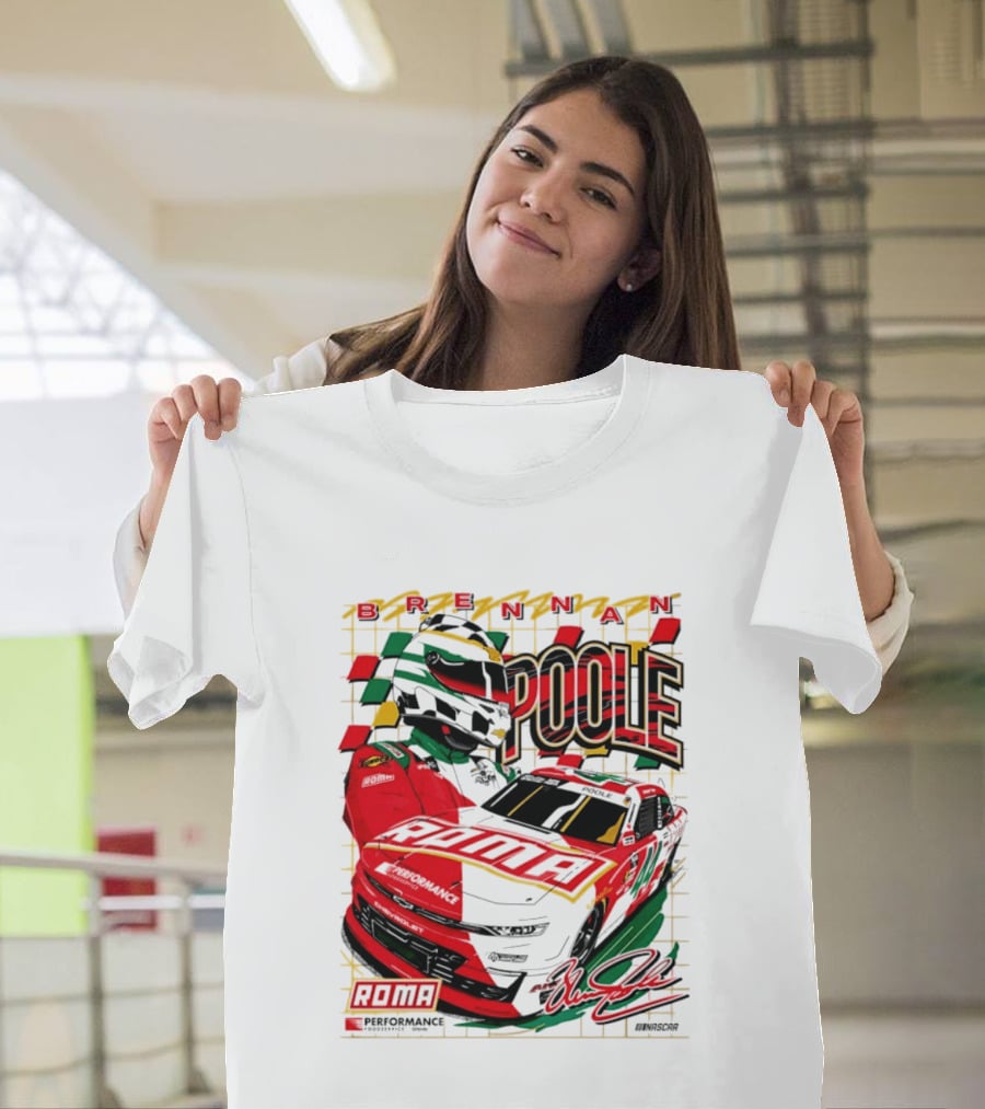 Brennan Poole 44 Roma Performance Motorsports Racing Suit Daytona Race Day T-Shirt