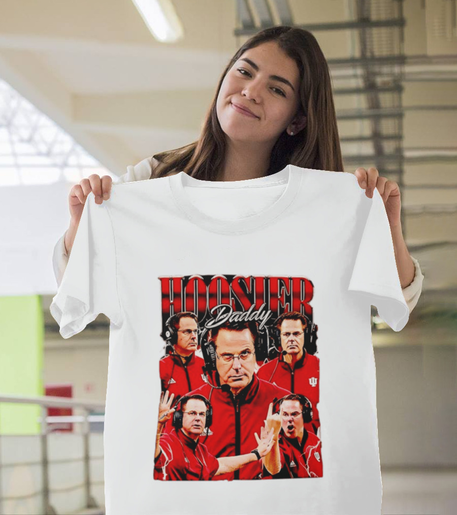 Hoosier Daddy Indiana University Football Coach Iconic Moment T-Shirt