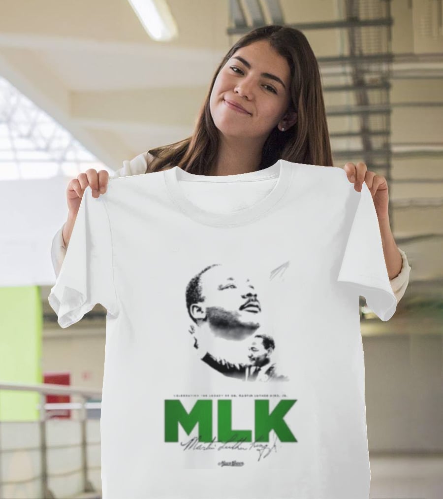 MLK Dr Martin Luther King Jr Bold Green T-Shirt