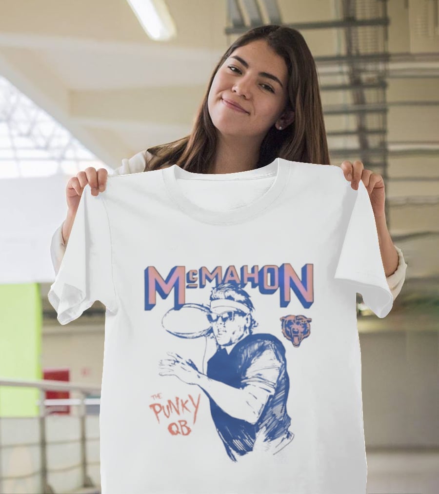 Jim McMahon Chicago Bears The Punky QB McMahon Bears T-Shirt