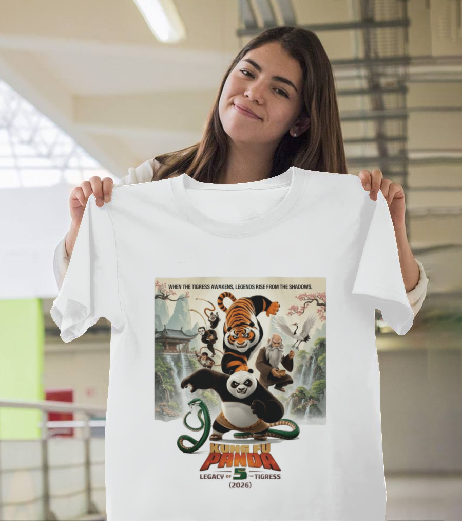 Kung Fu Panda 5 Legacy Of The Tigress 2026 When The Tigress Awakens Legends Rise T-Shirt