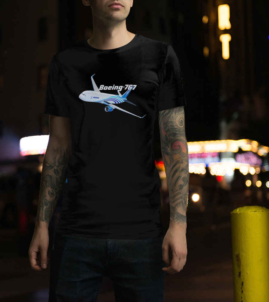 Boeing 767 Airplane Graphic Exclusive Edition T-Shirt