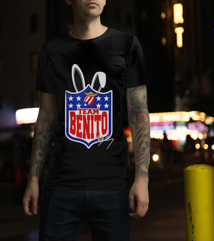 Team Benito Bad Bunny Stars Football T-Shirt