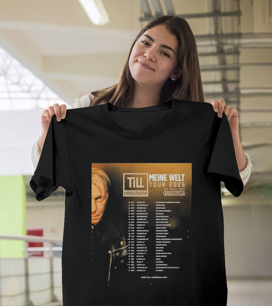 Till Lindemann Meine Welt Tour 2025 Aesthetic Perfection Special Guest T-Shirt