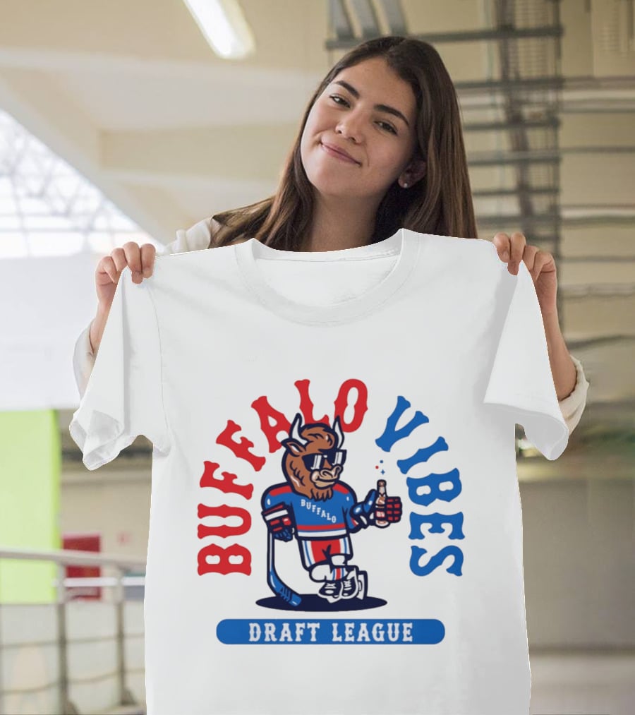 Buffalo Vibes Hockey Draft League Retro Style Buffalo T-Shirt