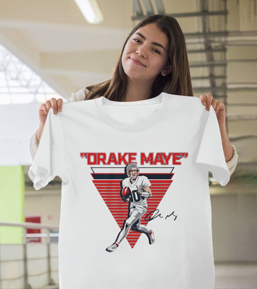 Drake Maye New England Patriots Football Player T-Shirt