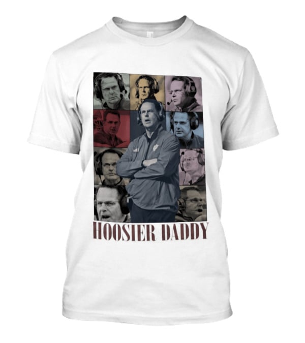 Indiana Hoosiers Curt Cignetti Hoosier Daddy Coach Collage T-Shirt