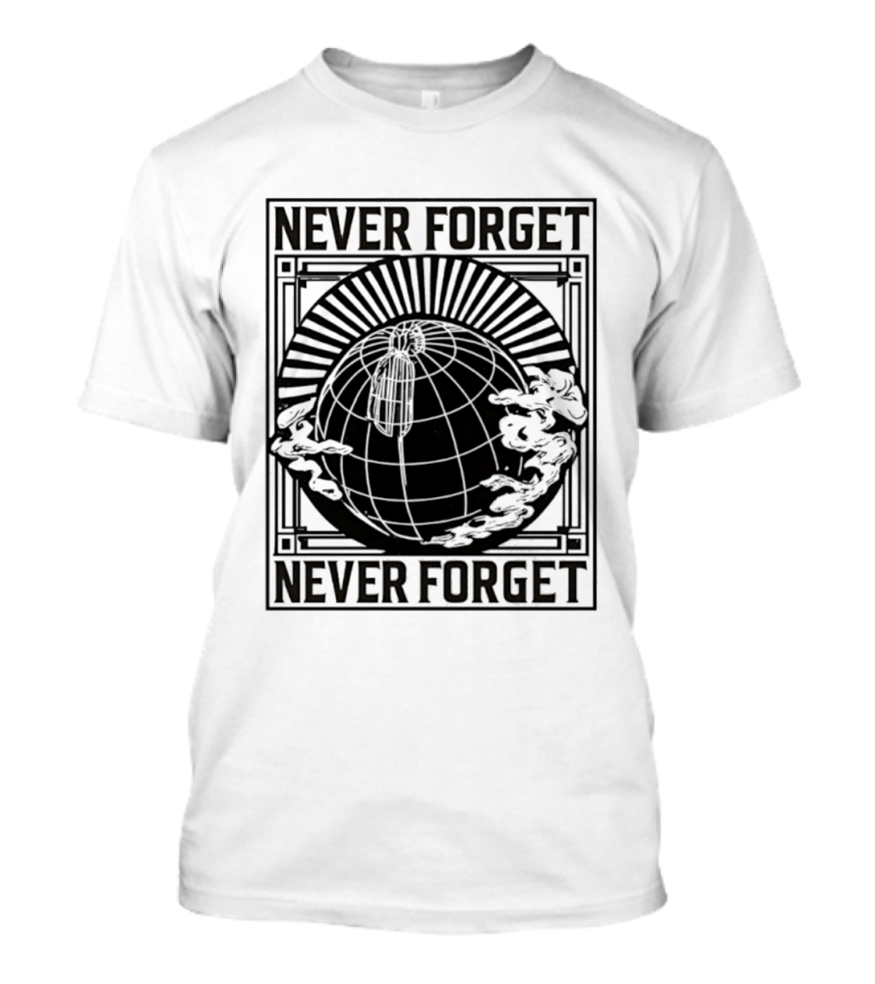 NEVER FORGET Nat Geo Globe SS T-Shirt