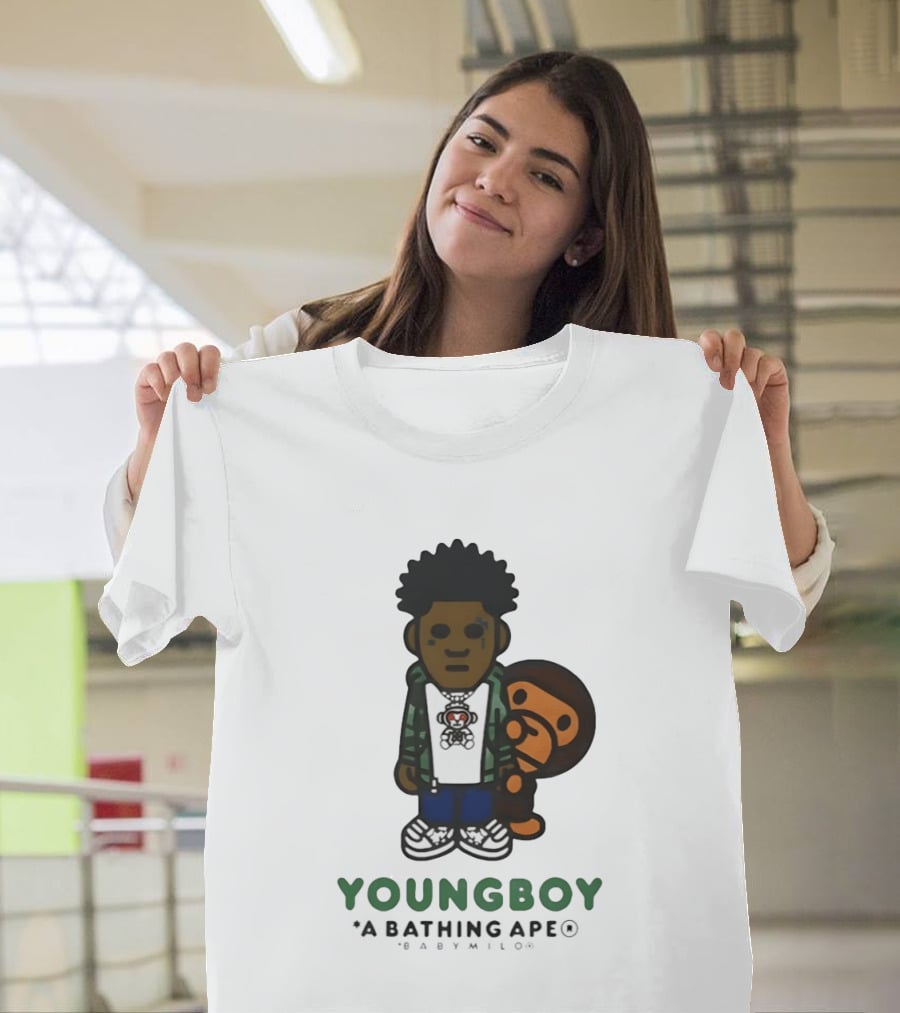 NBA YoungBoy BAPE Milo Collaboration A Bathing Ape T-Shirt