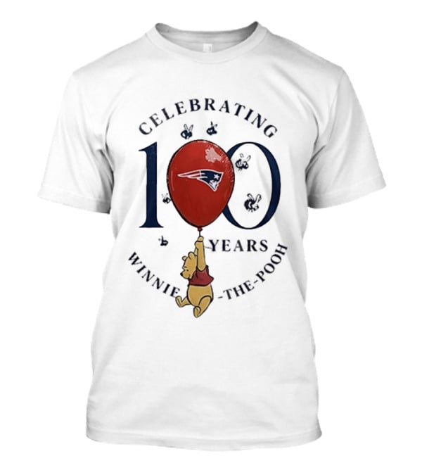 Celebrating 100 Years Winnie The Pooh New England Patriots T-Shirt