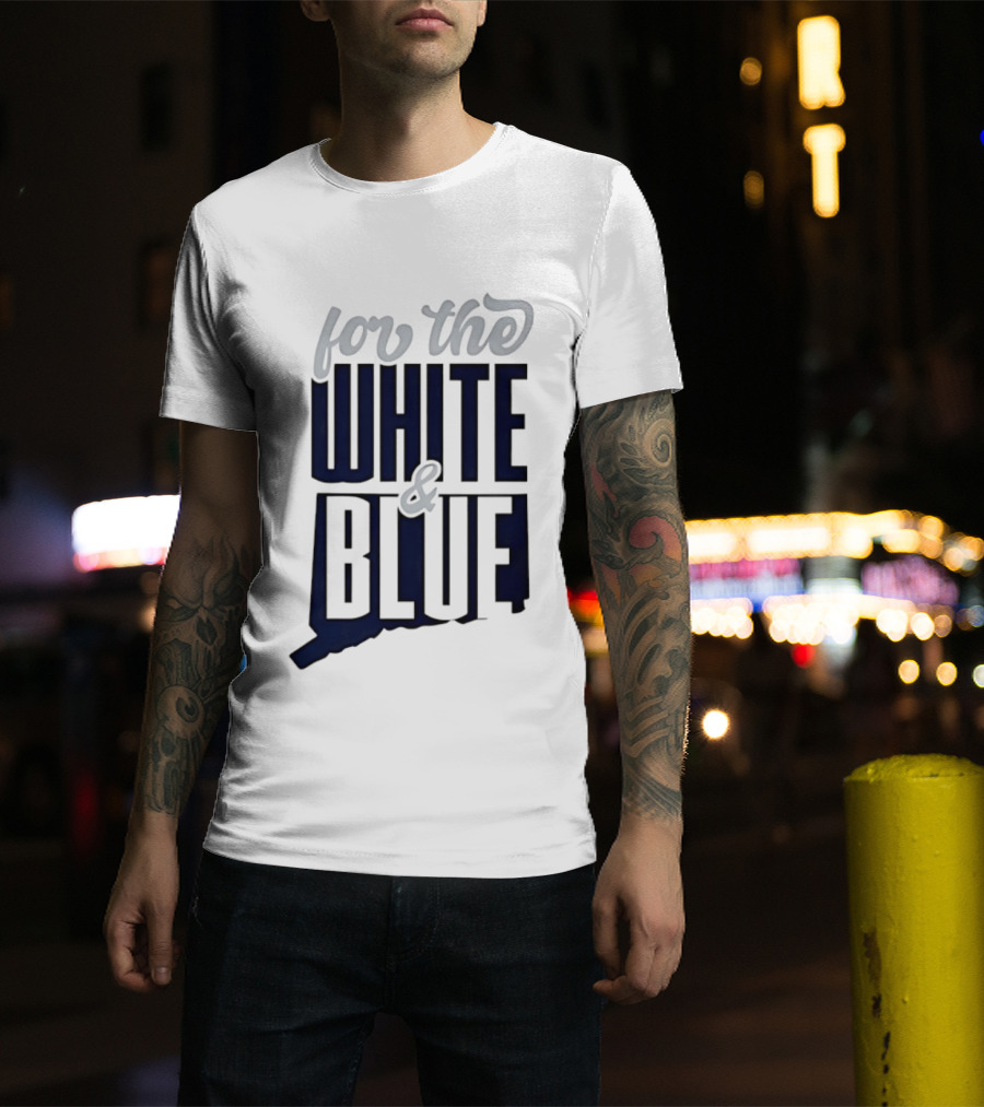 UConn Huskies For The White And Blue T-Shirt