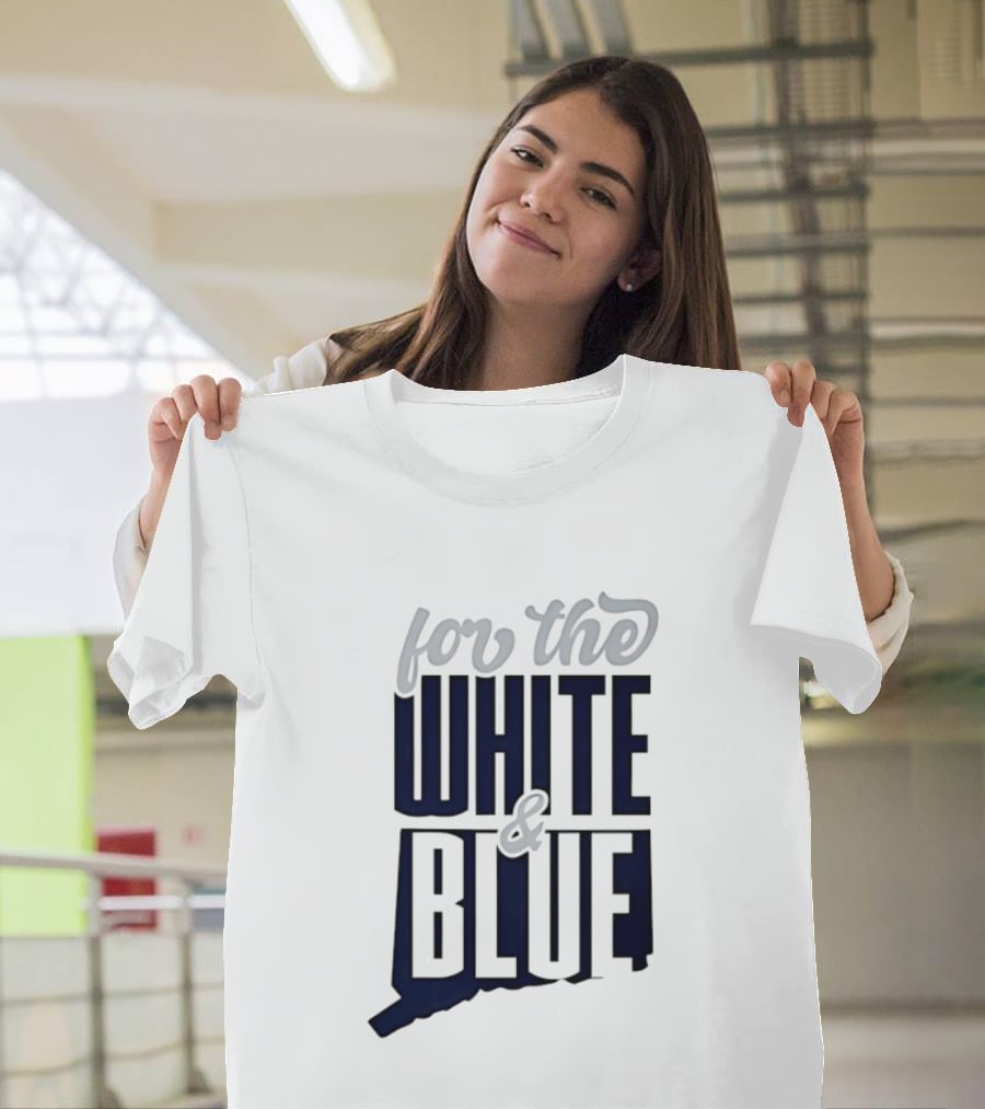 UConn Huskies For The White And Blue T-Shirt