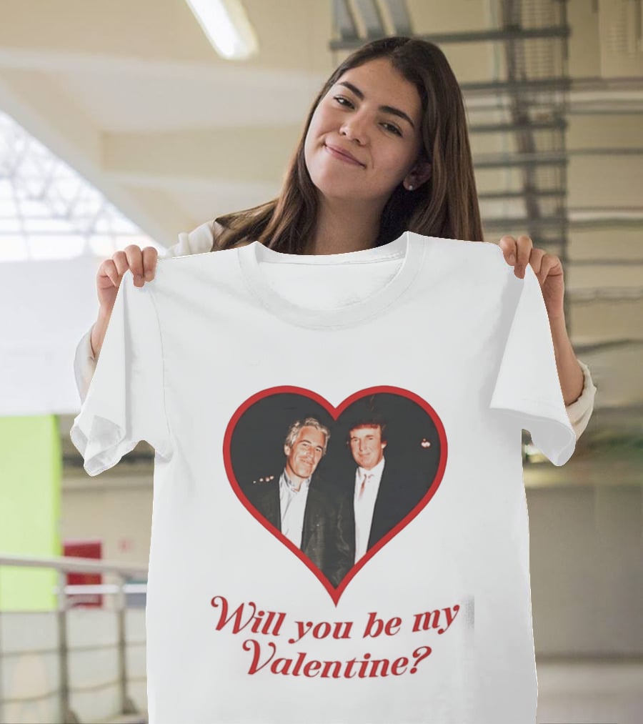 Will You Be My Valentine Heart Frame T-Shirt