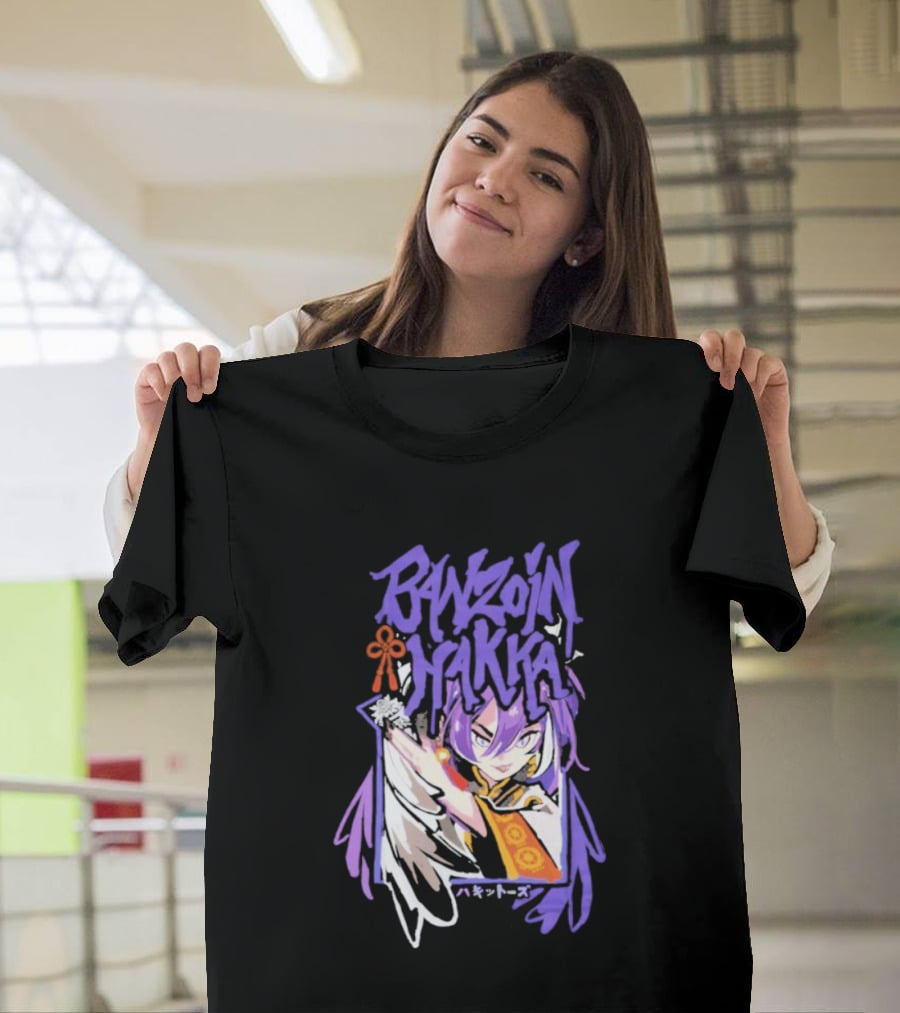 Banzoin Hakka Anime Character Purple Hair And Orange Outfit T-Shirt