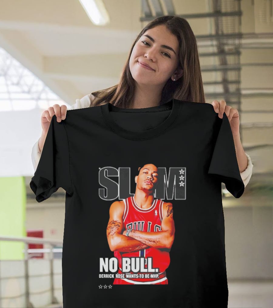 SLAM Chicago Bulls Derrick Rose No Bull Wants To Be MVP T-Shirt