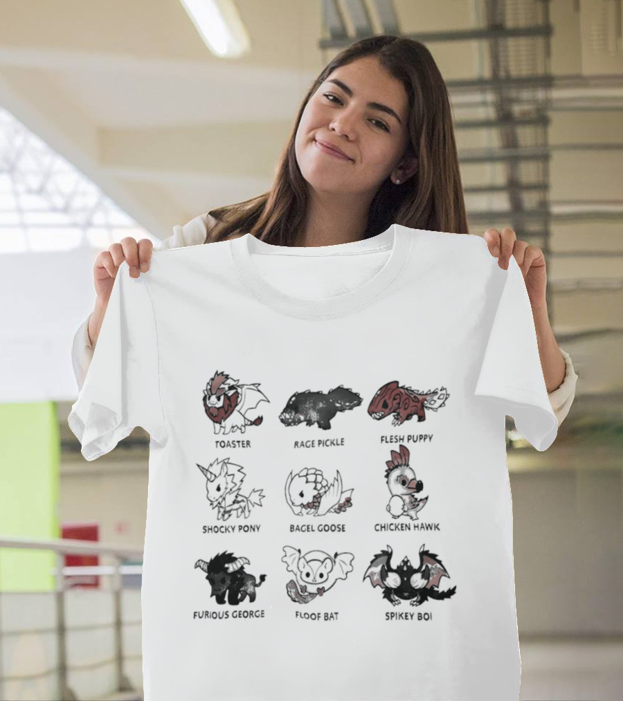 TeeTurtle Monster Evolution Toxikit Rage Beast Spikeback Angel Beast Demonic Angel Savage Crusher Puppet Bat Beast Pup T-Shirt