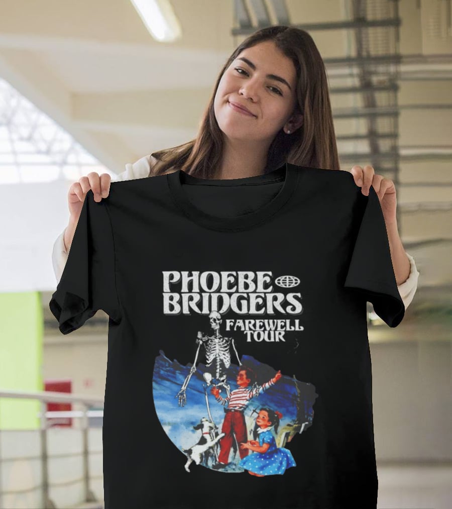 Phoebe Bridgers Farewell Tour Vintage Style Skeleton Kids And Dog T-Shirt