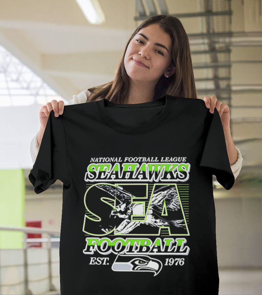 National Football League Seahawks SEA Football Est 1976 T-Shirt