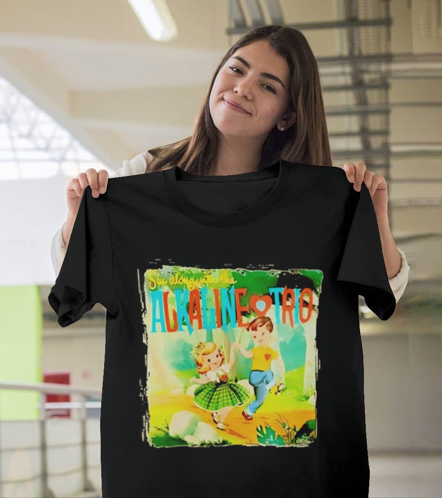 Sin Along With The Alkaline Trio Vintage Cartoon T-Shirt