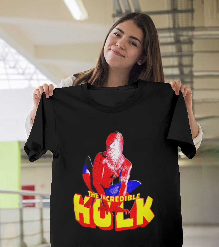 Spider Man The Incredible Hulk Crossover Marvel Mashup T-Shirt