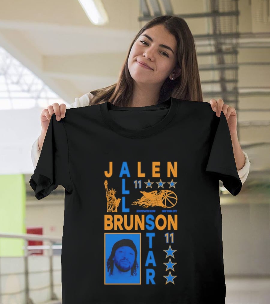 Jalen Brunson 11 NY Knicks All Star Basketball Stars T-Shirt