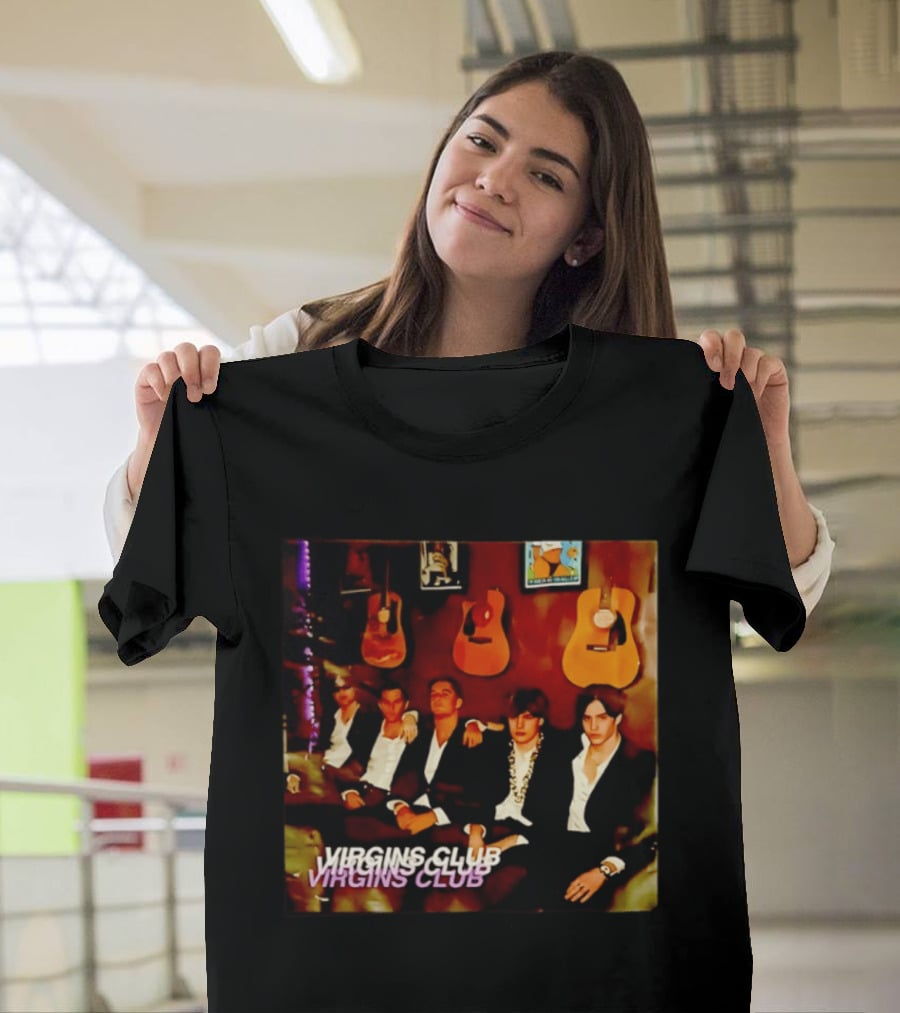 Virgins Club Sophisticated Lounge Vibes With Classic Guitars T-Shirt