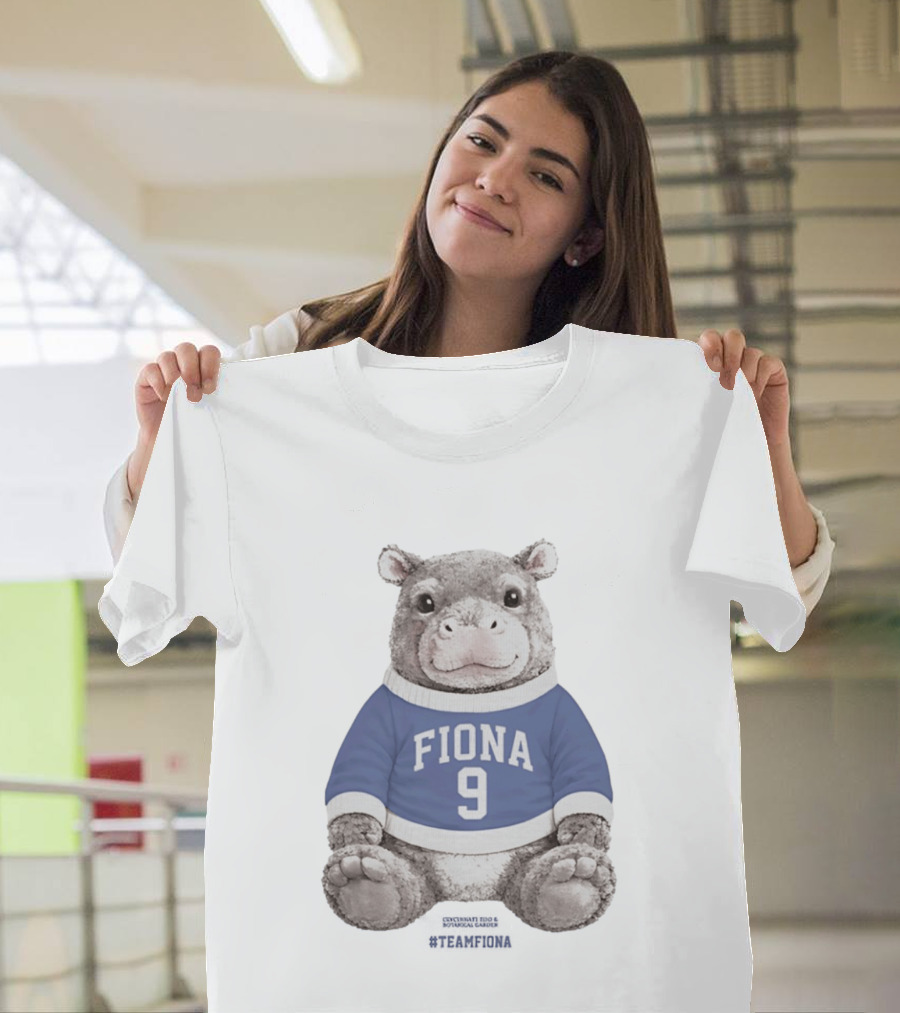 Fiona 9 Hippo Stuffie Birthday Blue Sweater T-Shirt