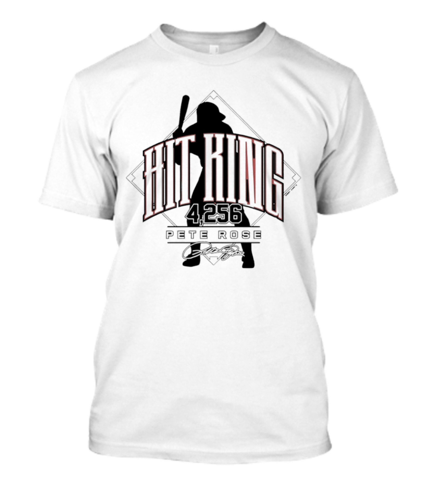 Pete Rose Hit King 4256 Cincinnati Reds T-Shirt