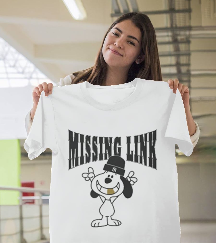 Missing Link Hip Hop Inspired Character With Gold Tooth Beanie T-Shirt