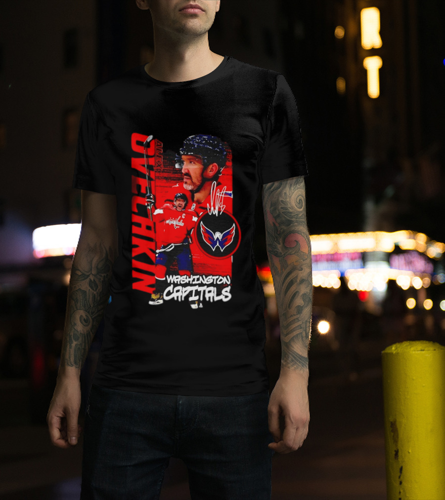 Washington Capitals Ovechkin NHL Hockey Playmaker Team Captain T-Shirt