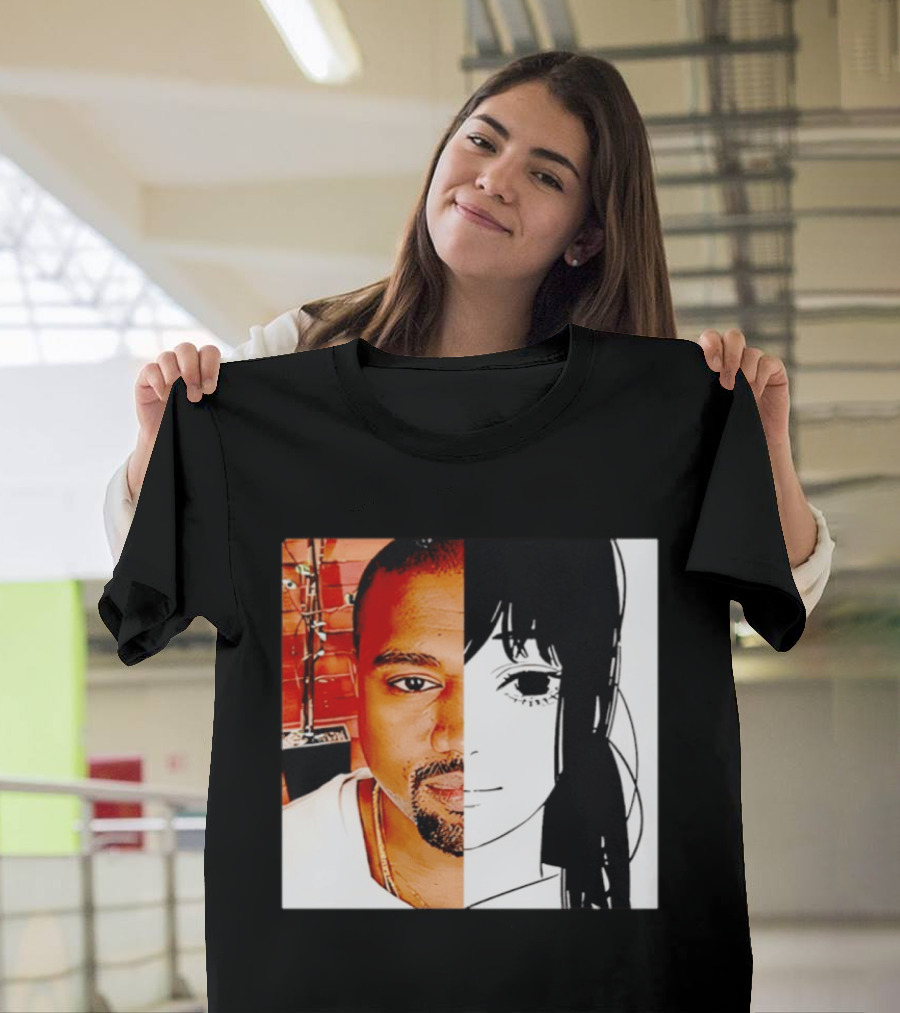 Chainsaw Man Asa Mitaka Kanye West YeAsa Split Face T-Shirt