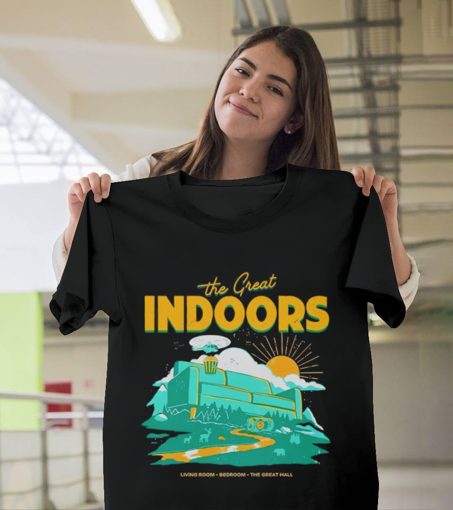 The Great Indoors Living Room Bedroom The Great Hall Couch Nature Sun T-Shirt