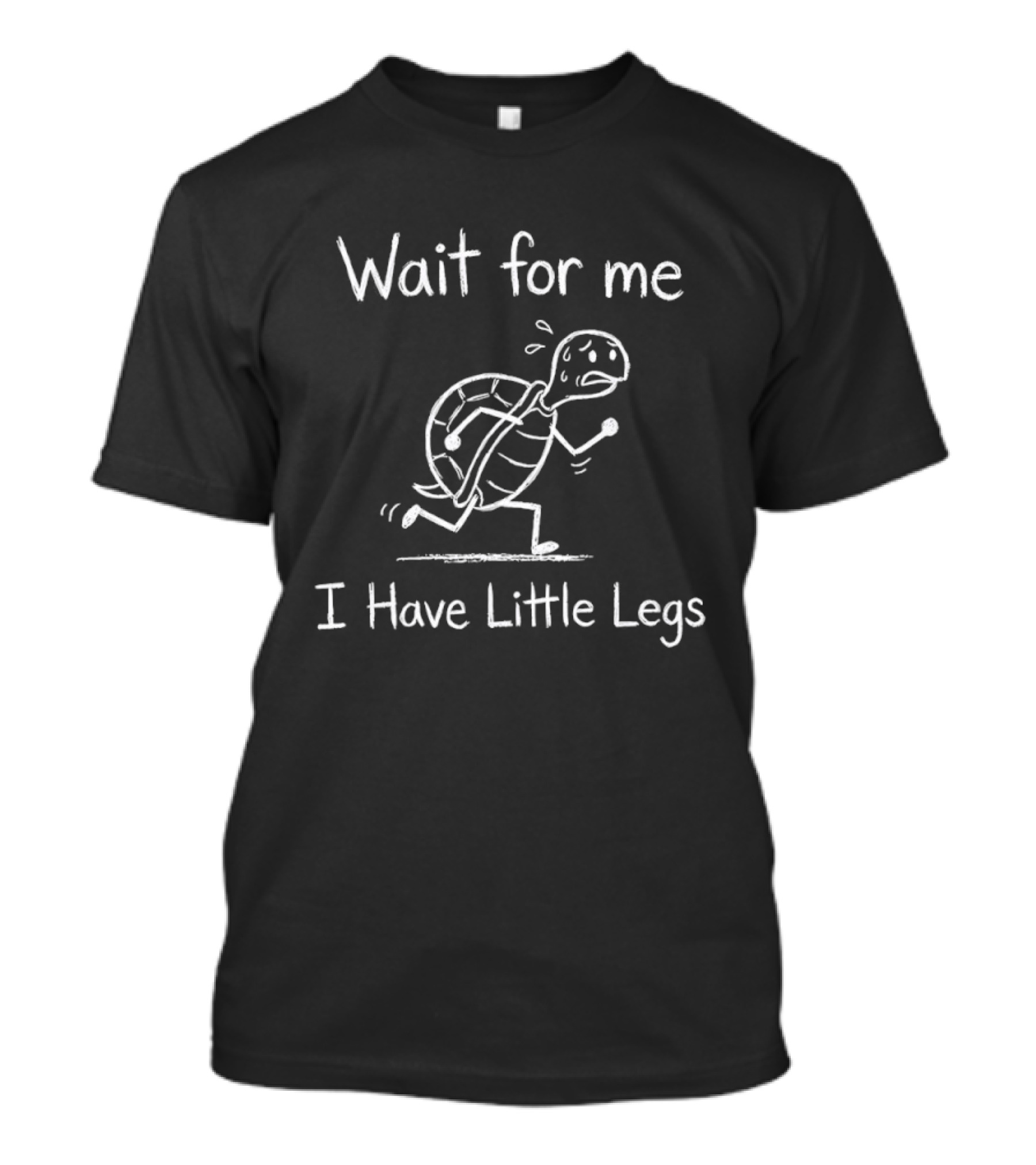 Wait For Me I Have Little Legs Turtle Funny Running T-Shirt