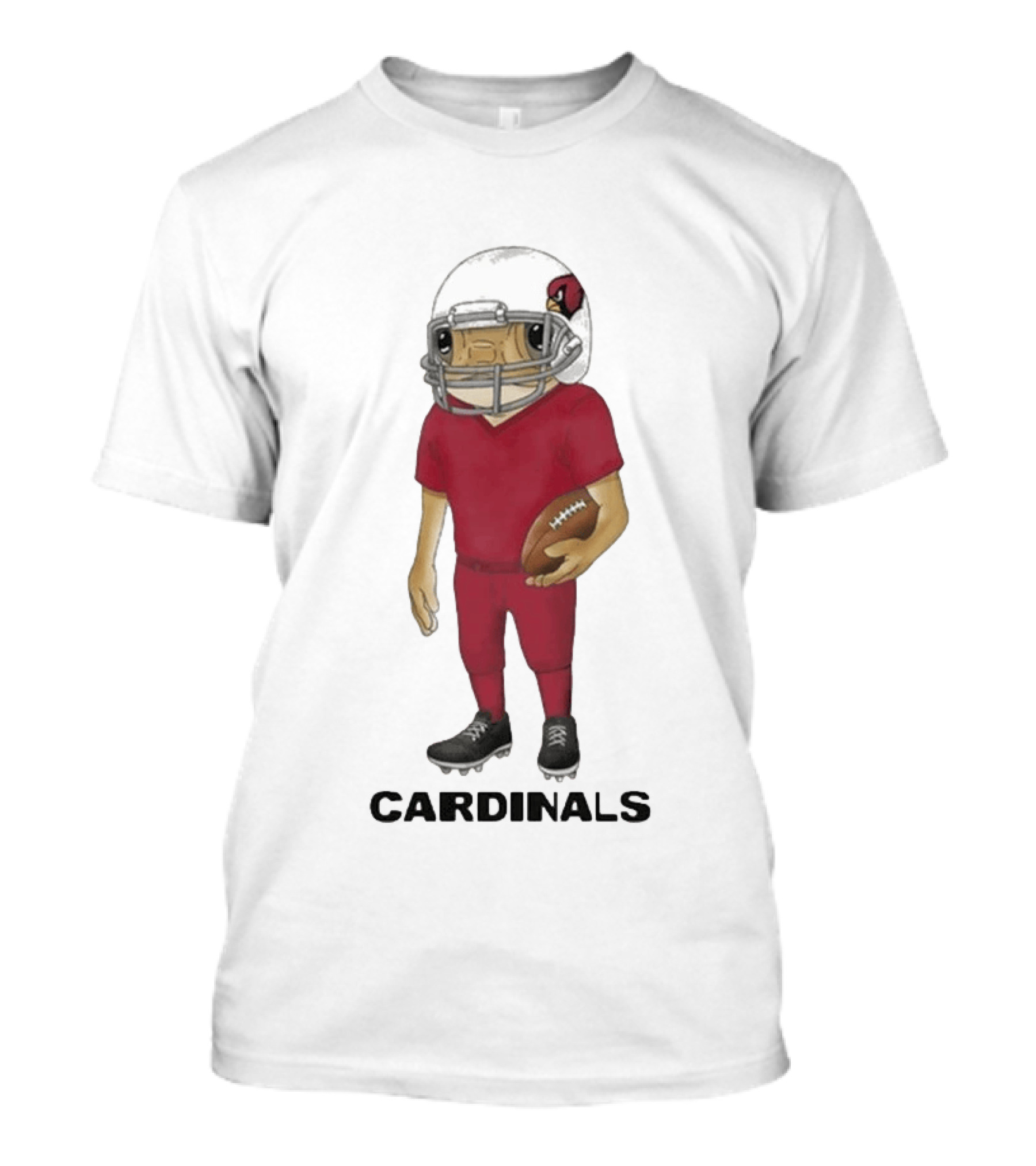 Arizona Cardinals Football Character Bad Bunny Helmet T-Shirt