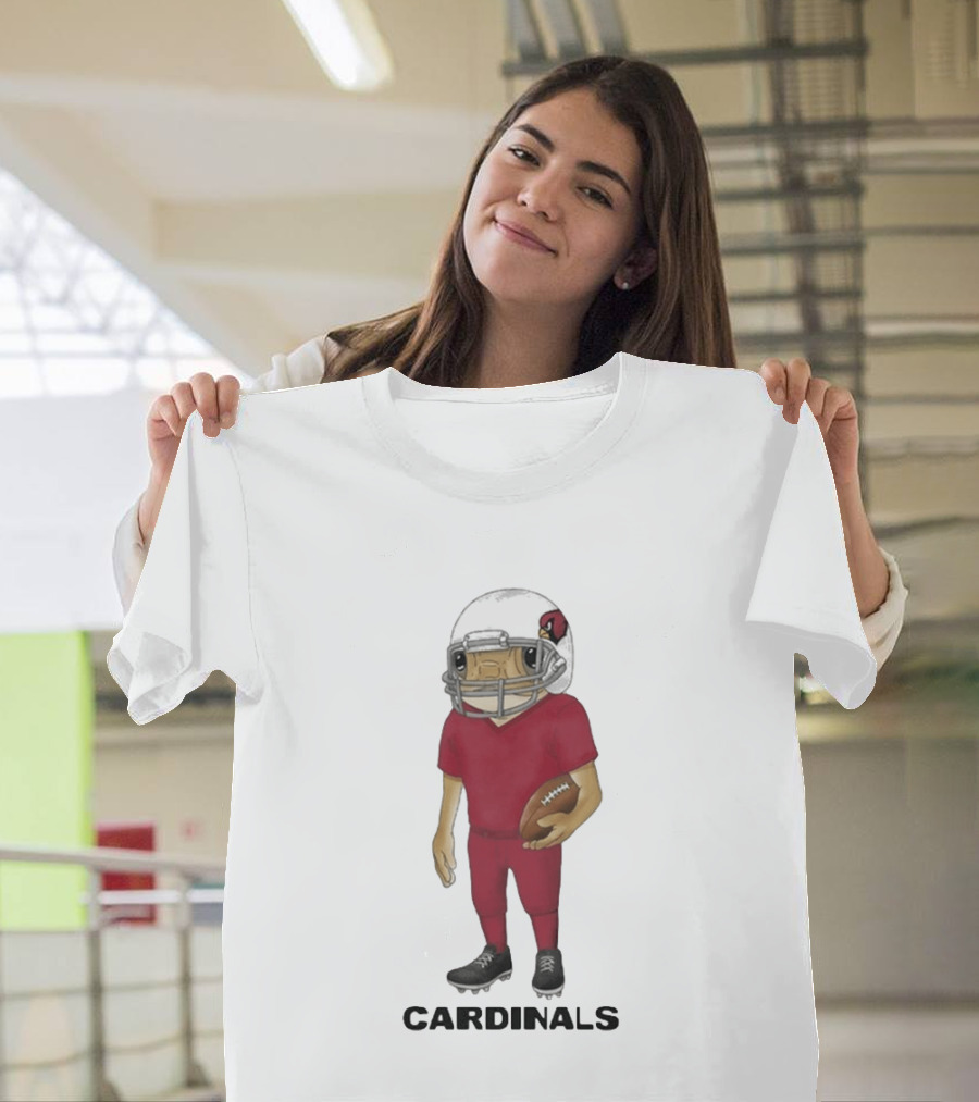 Arizona Cardinals Football Character Bad Bunny Helmet T-Shirt