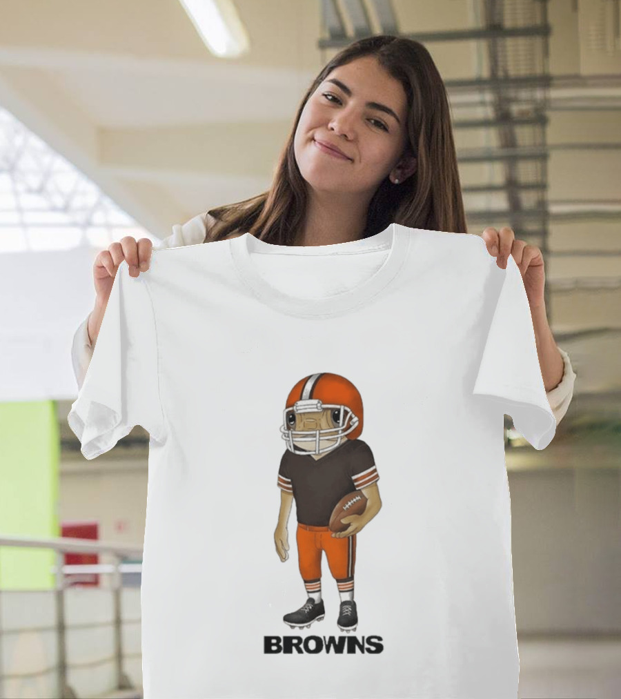 Bad Bunny Cleveland Browns Concho Helmet Mascot Browns T-Shirt