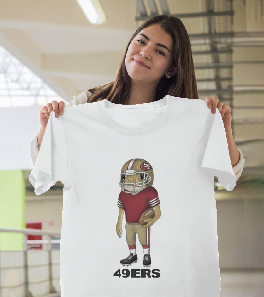 Bad Bunny San Francisco 49ers Football Helmet T-Shirt