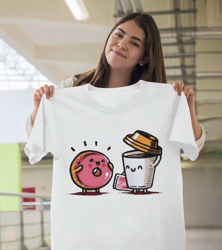 Donut And Coffee A Match Made In Heaven You Donut Know How Much I Love You T-Shirt