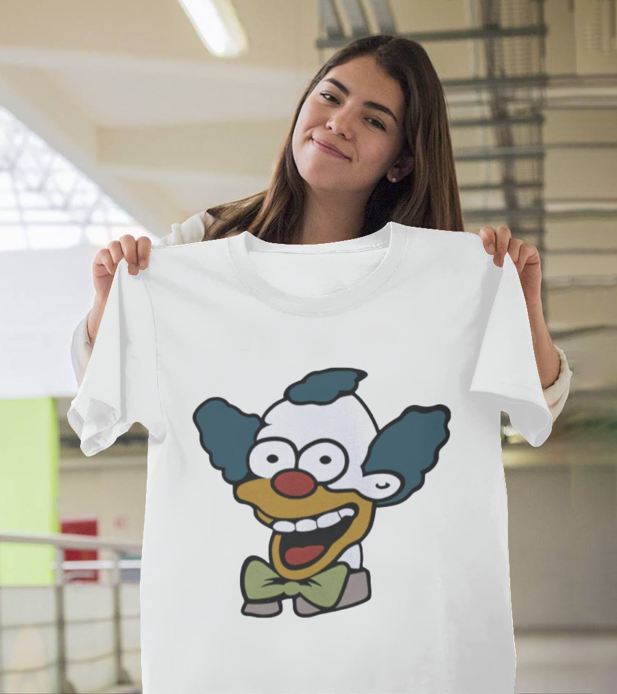 Krusty The Clown Smiling Face Cartoon T-Shirt